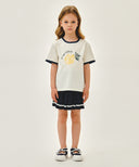 KIDS CITRON RINGER TEE IN IVORY image 5