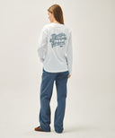W HIGH STRAIGHT STRIPE DENIM PANTS IN BLUE image 5