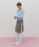 W LAYERED SHEER JERSEY LONG SLEEVE IN SKY BLUE