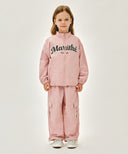 KIDS LETTERING LOGO WINDBREAKER IN PINK image 5