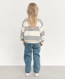 KIDS X-POCKET TAPERED DENIM PANTS IN BLUE image 5