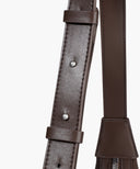 CLASSIC LOGO ROUND SHOULDER BAG IN BROWN image 5