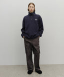 CLASSIC LOGO HALF NECK FLEECE SWEATSHIRT IN NAVY image 5