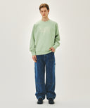 CLASSIC LOGO EMBROIDERY SWEATSHIRT IN LIGHT GREEN image 5
