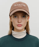 REGULAR LOGO BRUSHED COTTON COVERED CAP IN BROWN image 5