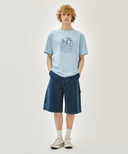 AEROCOOL LEMON CLASSIC LOGO TEE IN ICE BLUE image 5