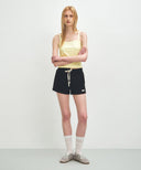 W BASIC STRING CROP SLEEVELESS IN LIGHT YELLOW image 5
