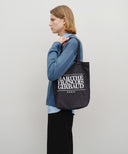 CLASSIC LOGO DENIM ECO BAG IN BLUE image 11