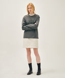 CRACK CLASSIC LOGO LONG SLEEVE TEE IN CHARCOAL GREY image 5