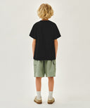 KIDS COTTON CARGO SHORTS IN KHAKI image 5