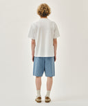 M MARINE DENIM EASY SHORTS IN LIGHT BLUE image 5