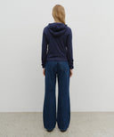 W SLIM BOOT-CUT DENIM PANTS IN BLUE image 5
