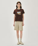 W AEROCOOL RESORT GRAPHIC TEE IN BROWN image 5