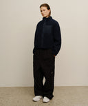 MARITHÉ SPORT W FLEECE CROP JACKET IN NAVY image 5