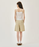 W BERMUDA HALF PANTS IN BEIGE image 5