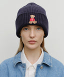 DOODLE BEAR BEANIE IN NAVY image 5