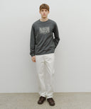 CLASSIC LOGO LONG SLEEVE IN CHARCOAL GREY image 5