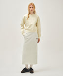 W CLASSIC LOGO CROP SWEATSHIRT IN IVORY image 5