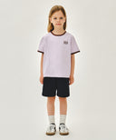 KIDS SMALL CLASSIC LOGO RINGER TEE IN LIGHT PURPLE image 5
