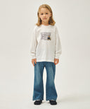 KIDS DOODLE CLASSIC LOGO LONG SLEEVE TEE IN WHITE image 5