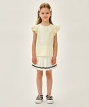 KIDS W LACE FRILL SLEEVELESS IN LIGHT YELLOW image 5