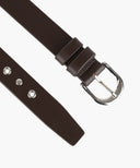 W EYELET BUCKLE BELT IN BROWN image 5