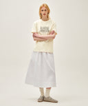 CLASSIC LOGO TEE IN CREAM image 5