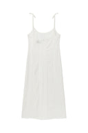 HOOK AND EYE LAYERED LONG DRESS IN IVORY image 2