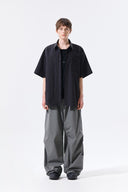 STRAP BELTED PANTS FOR MEN IN CHARCOAL GREY image 6