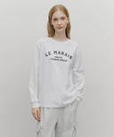 W EMBROIDERY CLASSIC LOGO SWEAT SKIRT IN BLACK image 3
