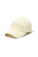 MATIN LOGO WASHED BALL CAP IN BEIGE image 7