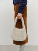 CLASSIC LOGO MINI KNIT BAG IN CREAM