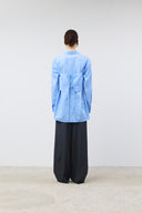 BUSTIER LAYERED CRINKLE SHIRT IN WHITE image 20