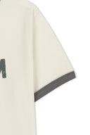 MATIN LOGO RINGER CROP TOP IN CREAM image 5