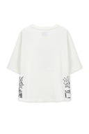 VINTAGE GRAFFITI ARTWORK TOP IN WHITE image 14