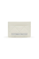 PUFF QUILT CARD WALLET IN IVORY image 1
