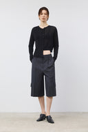 CARGO DETAIL BERMUDA PANTS IN CHARCOAL GREY image 12