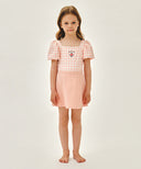 KIDS W CHECK SWIM SUIT IN PINK image 16