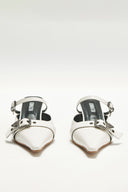 BELTED STILETTO MULE IN IVORY image 7
