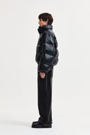 SMALL LOGO VOLUME DOWN JUMPER FOR MEN IN BLACK image 6