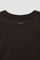 LOGO EMBROIDERY OVERSIZE TOP IN BROWN image 5