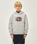 KIDS BEAR CLASSIC LOGO HOODIE IN HEATHER GREY image 13
