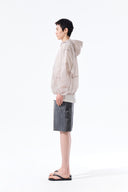 BACK LOGO HOODY WINDBREAKER FOR MEN IN LIGHT GRAY image 20