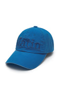 MATIN LOGO WASHED BALL CAP IN BLUE image 2
