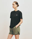 MARITHE SPORT經典LOGO短袖上衣 黑色
