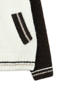 HIGH NECK RAGLAN KNIT ZIP UP FOR MEN IN DARK BROWN image 14