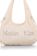 SIDE STRAP MESH MINI TOTE BAG IN IVORY image 3