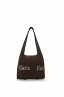 LOGO POINT ROUND ECOBAG IN KHAKI BROWN