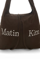 LOGO POINT ROUND ECOBAG IN KHAKI BROWN