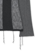 COLOR BLOCK SLIM KNIT CARDIGAN IN CHARCOAL GREY